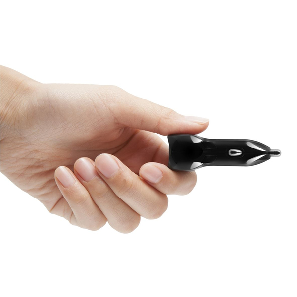 Targus Dual USB Car Charger For Media Tablets &amp; Mobile Phones - Auton virtasovitin - 17 watt - 3.4 A - 2 l&auml;ht&ouml;liittimet (USB) - musta