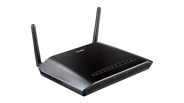 D-Link Wireless N ADSL2+ Router, 4 Port 10/100 Switch Norge