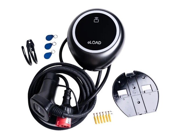 eLOAD T150 16A 11kW Type 2 charging station, 5m
