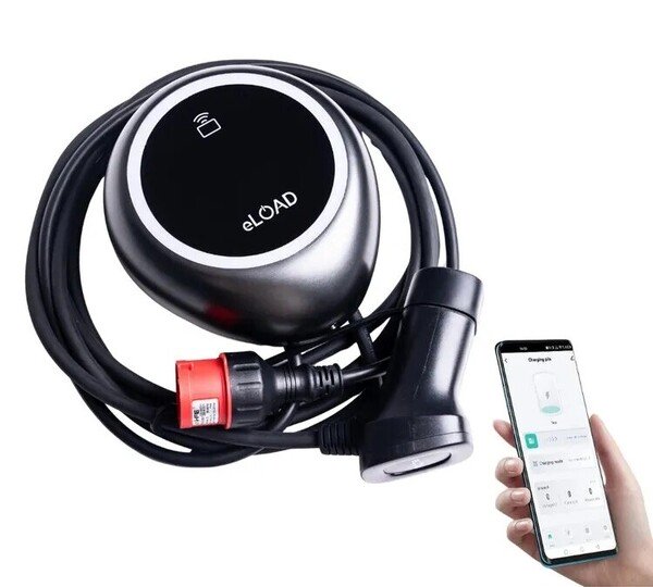 eLOAD T150 16A 11kW Type 2 charging station, 5m