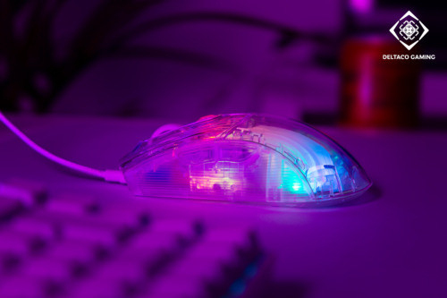 Deltaco Gaming DM330, RGB - gaming mouse, transparent