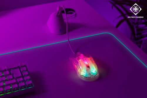 Deltaco Gaming DM330, RGB - gaming mouse, transparent