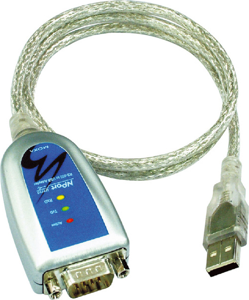 Moxa USB till seriell adapter, RS-232/422/485, DB9ha, 10 cm