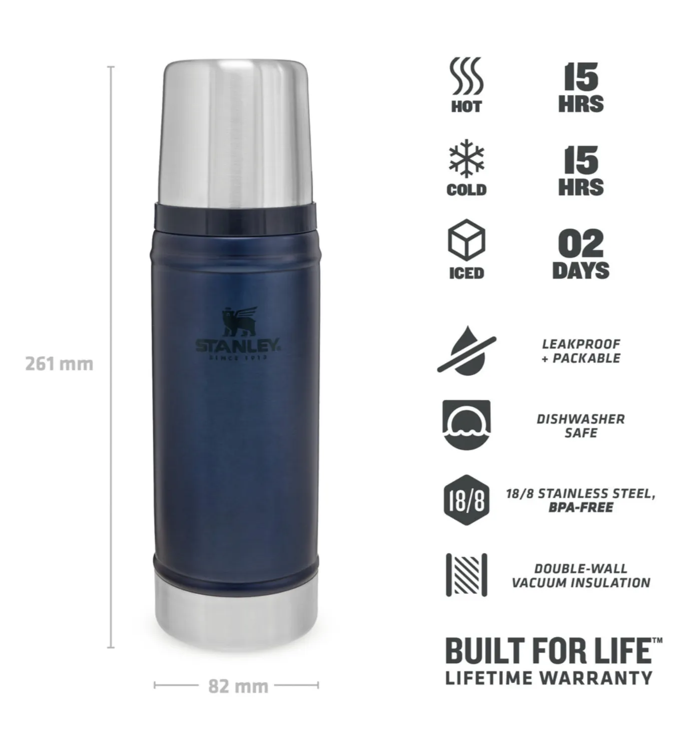 Stanley Classic Bottle XS 0,47 L Nightfall
