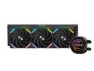 SAMA Q60 Svart LCD ARGB 360mm CPU-v&auml;tskekylare