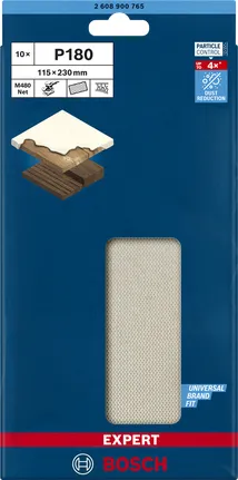 BOSCH Mesh structure sanding sheet M480 115x230 K18 10x - 2608900765 EXPERT RANGE