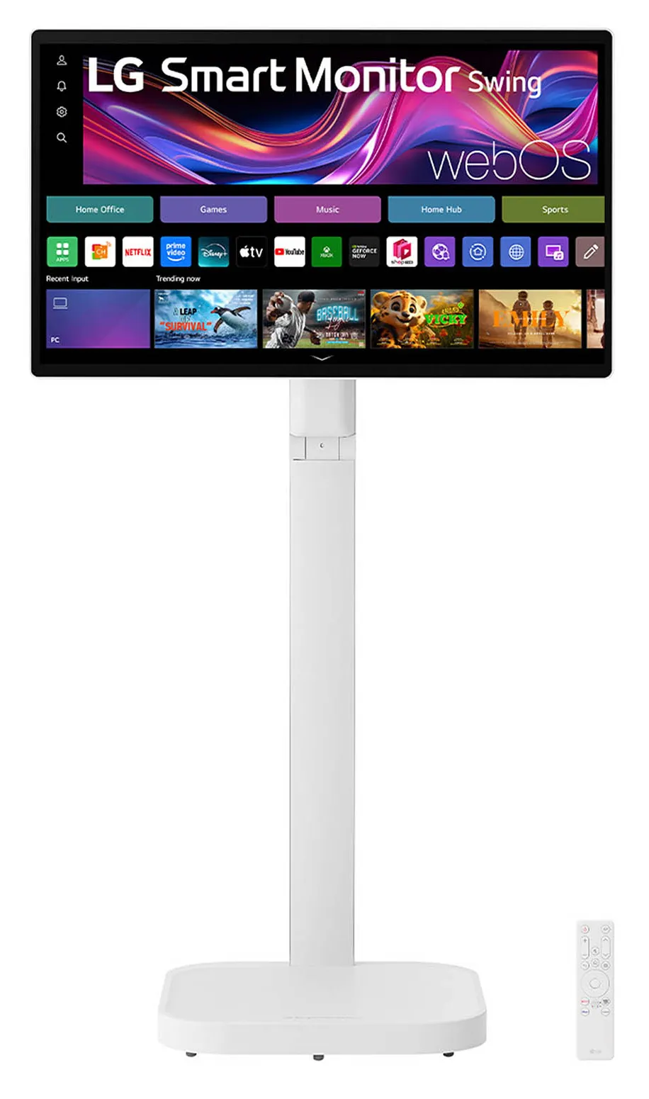 LG 32U889SA-W 31.5" 4K Ultra HD, IPS -älykosketusnäyttö, Swing Stand