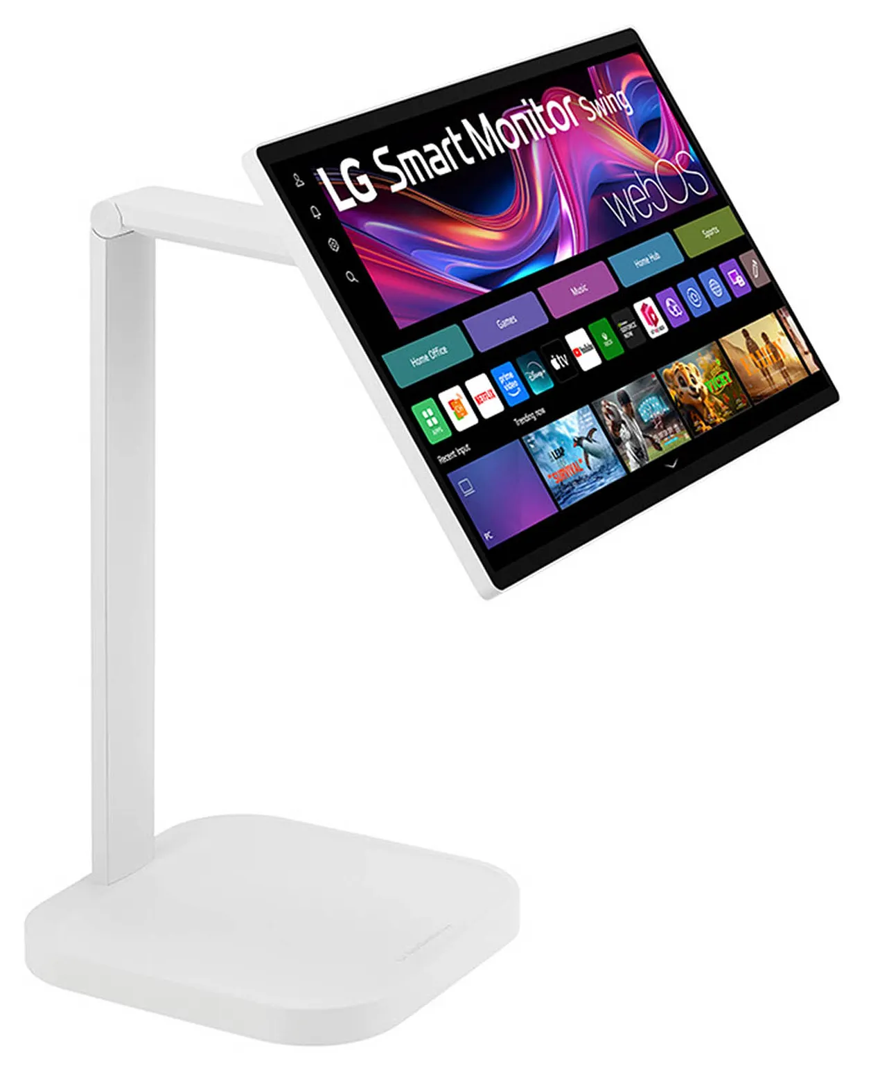LG 32U889SA-W 31.5" 4K Ultra HD, IPS touch smart sk&auml;rm med Swing Stand