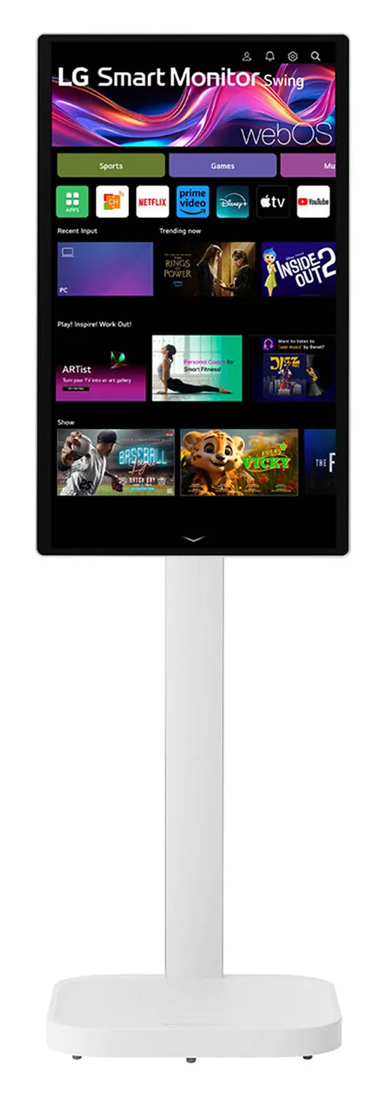 LG 32U889SA-W 31.5" 4K Ultra HD, IPS touch smart sk&auml;rm med Swing Stand