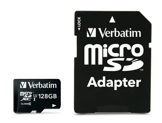 Verbatim Premium 128 Gt MicroSDXC -muistikortti + SD-adapteri