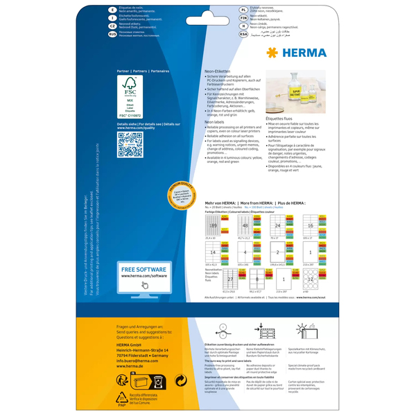 Herma label Special 99,1x67,7 neon yellow (160)