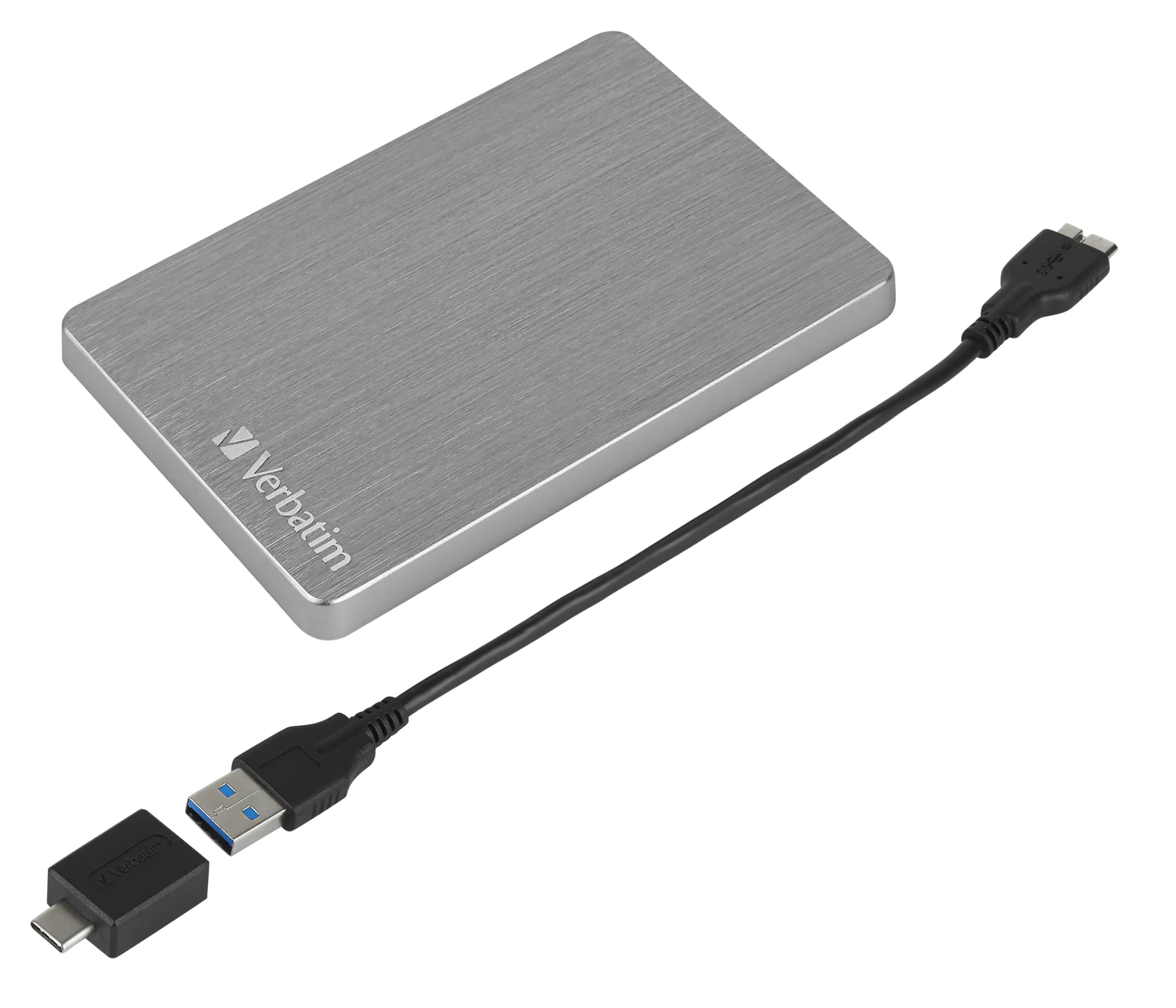 Verbatim Store 'n' Go Alu Slim 1TB 2.5" External HDD, Grey