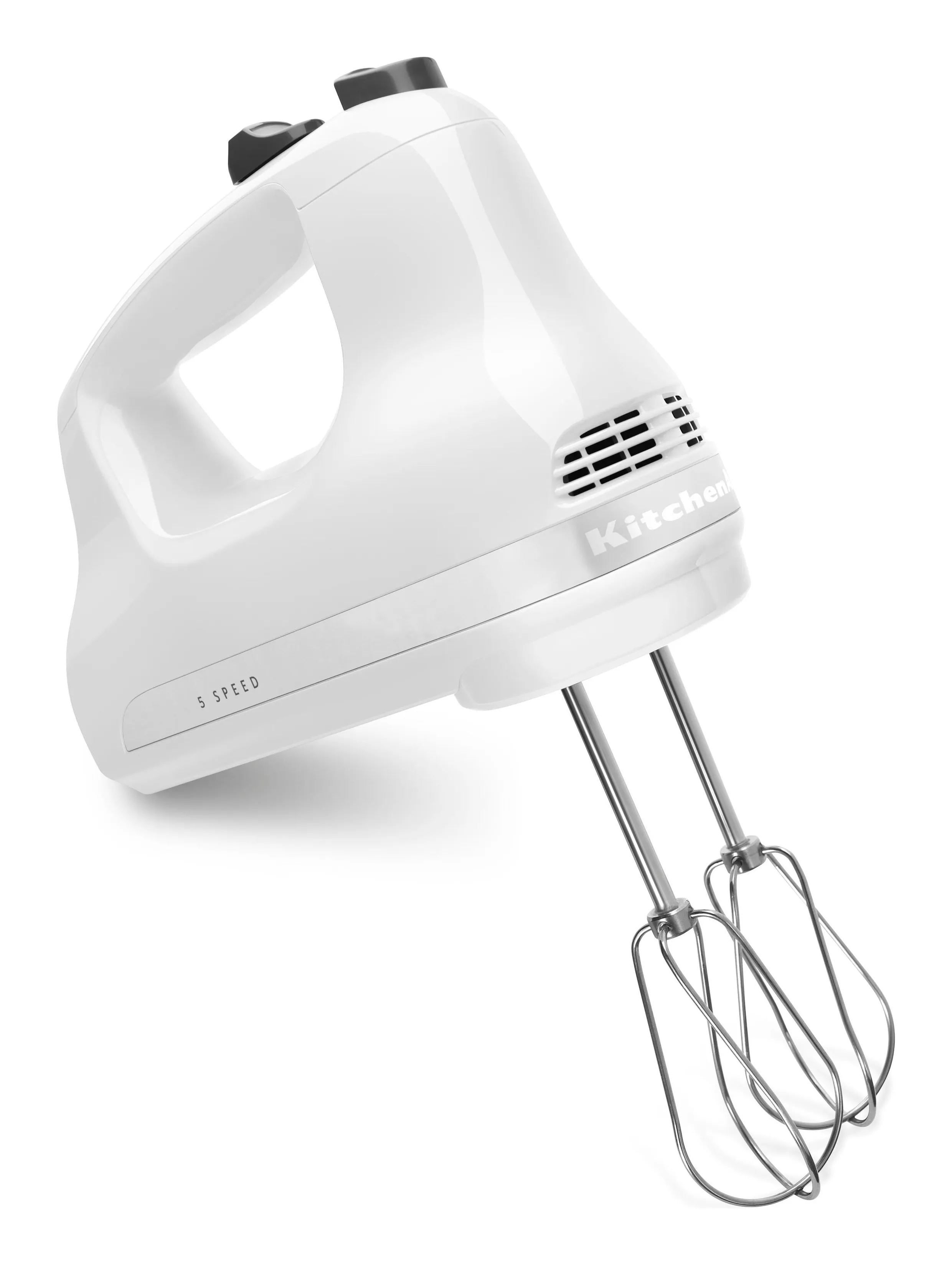 KitchenAid 5KHM5110EWH 85W Hand Mixer, White