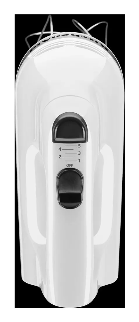 KitchenAid 5KHM5110EWH 85W Hand Mixer, White