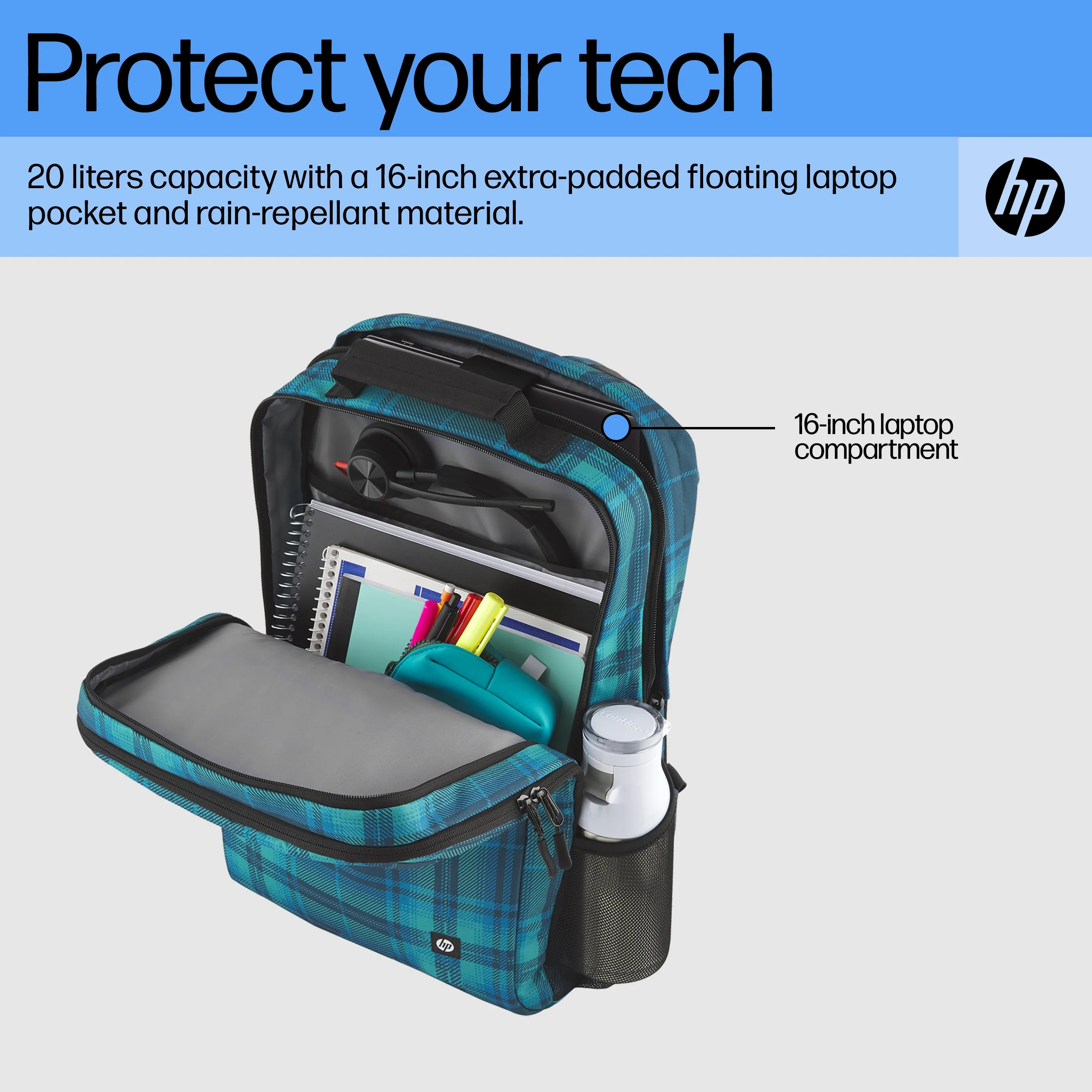 HP 16&quot; Campus XL - ryggs&auml;ck, Tie Dye