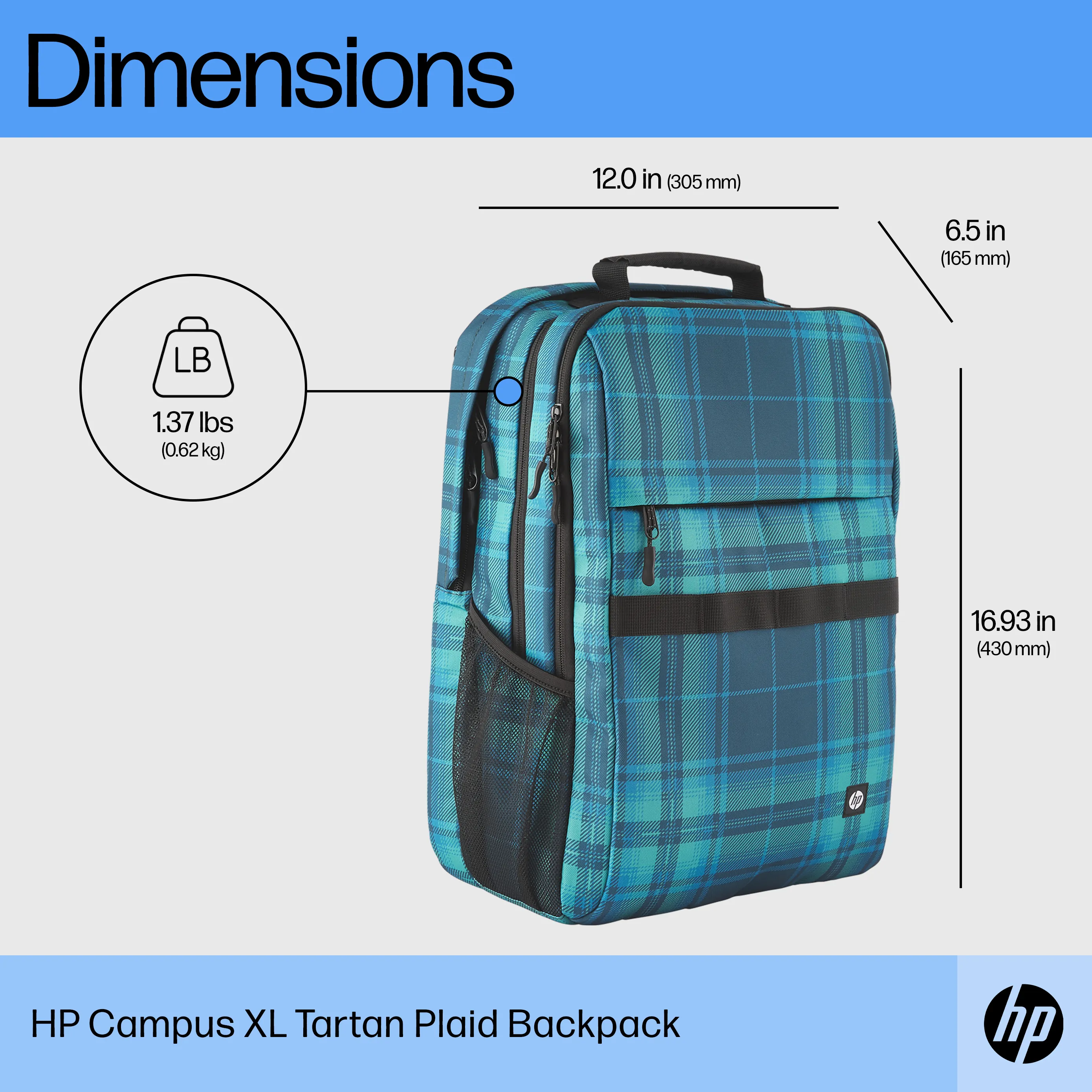 HP 16&quot; Campus XL - ryggs&auml;ck, Tie Dye