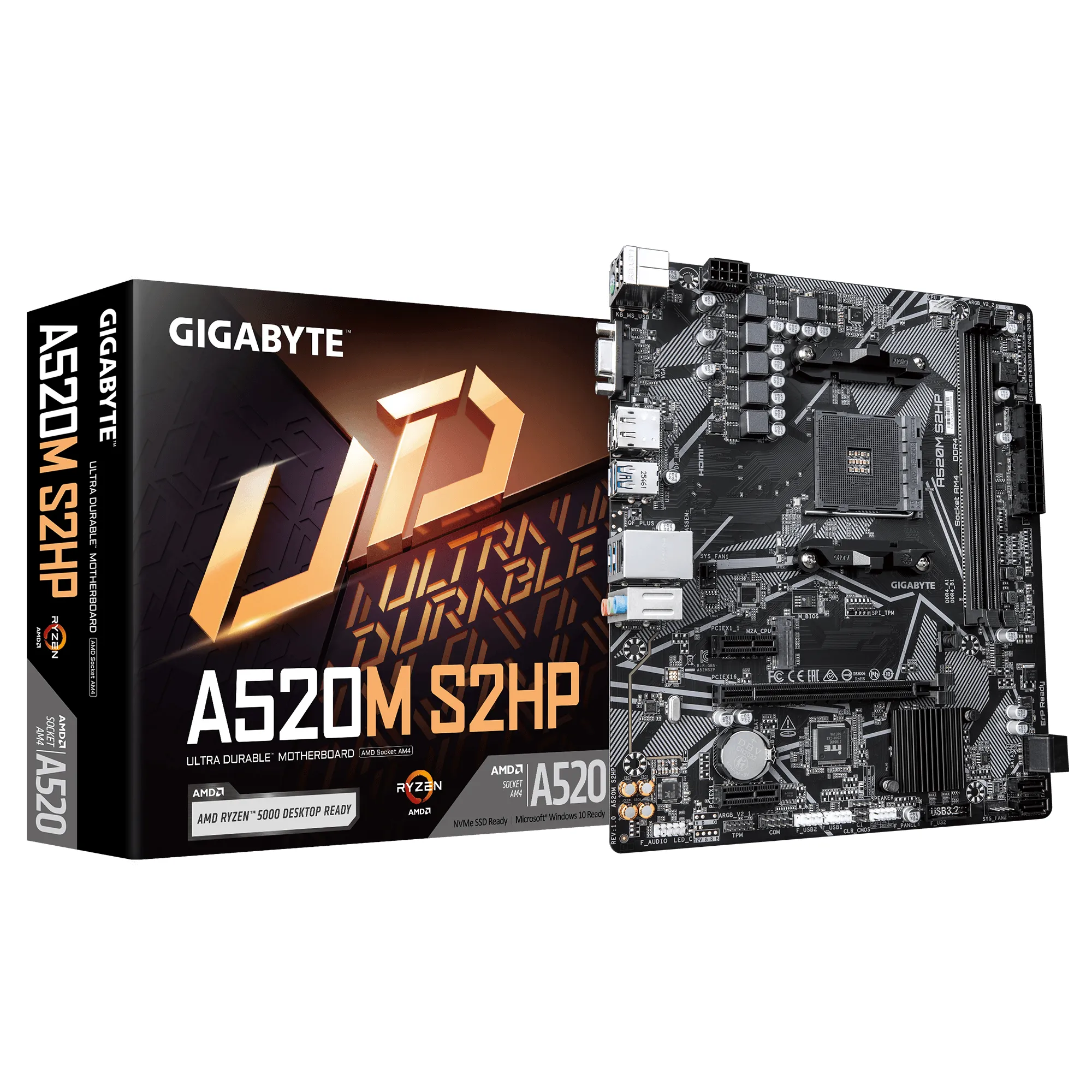 Gigabyte A520M S2HP AM4 mATX -emolevy