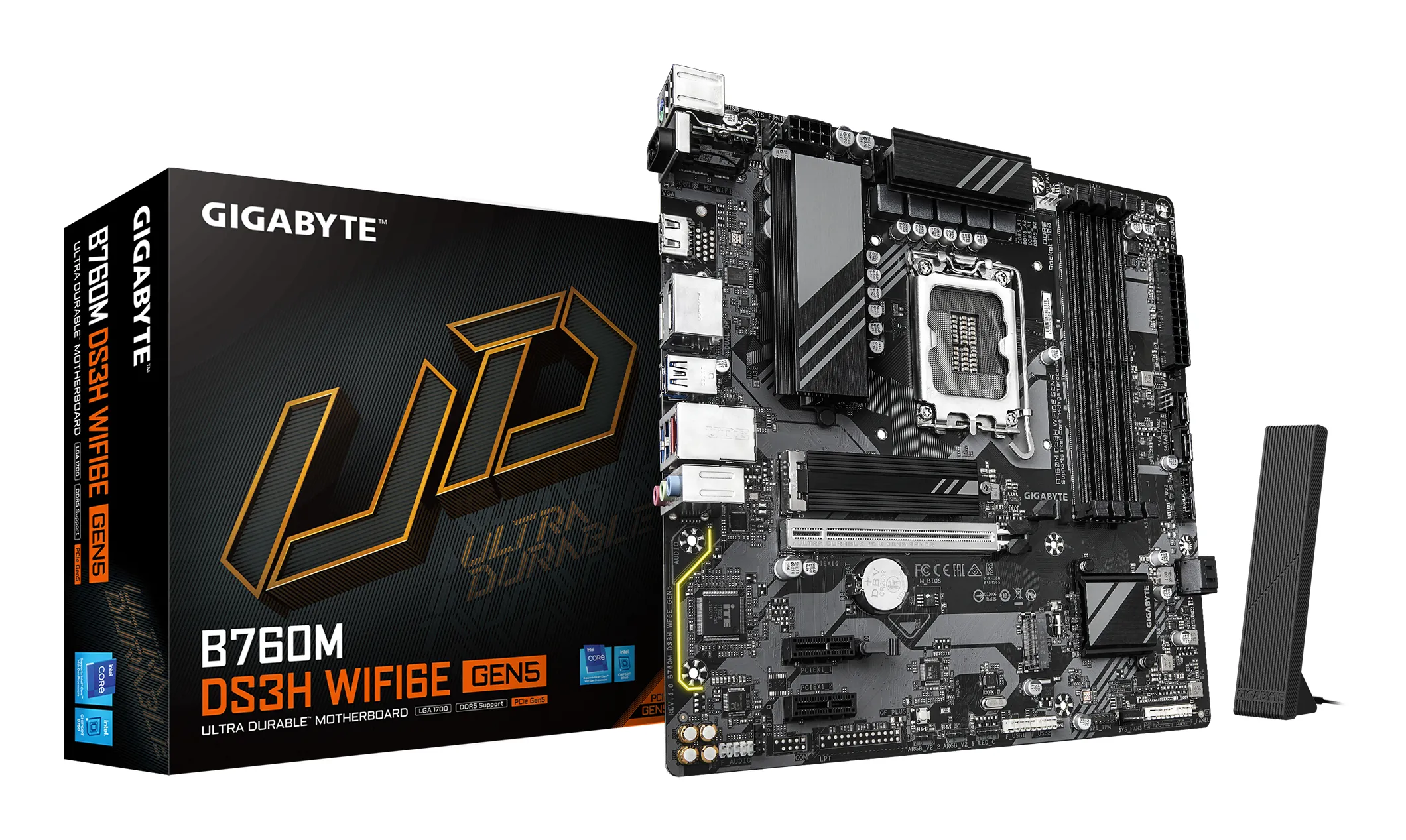 Gigabyte B760M DS3H Wi-Fi 6E LGA1700 mATX Motherboard