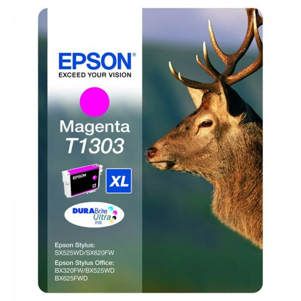 EPSON Tinte Magenta T1303 1 x 10,1 ml DURABrite Ultra fuer Stylus SX525/620/B42/BX525WD/535/625/630/635/925/935/WF-7015/7515/7525