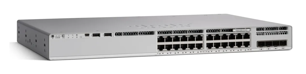 Cisco Catalyst 9200 - Kytkin - L3 - Hallinnoitu - 24 x 10/100/1000 - r&auml;kkiin asennettava - (ei palautusoikeutta)