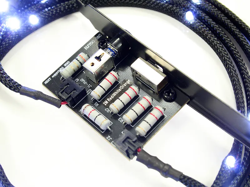 NZXT Sleeved LED Kit Cable 2M White