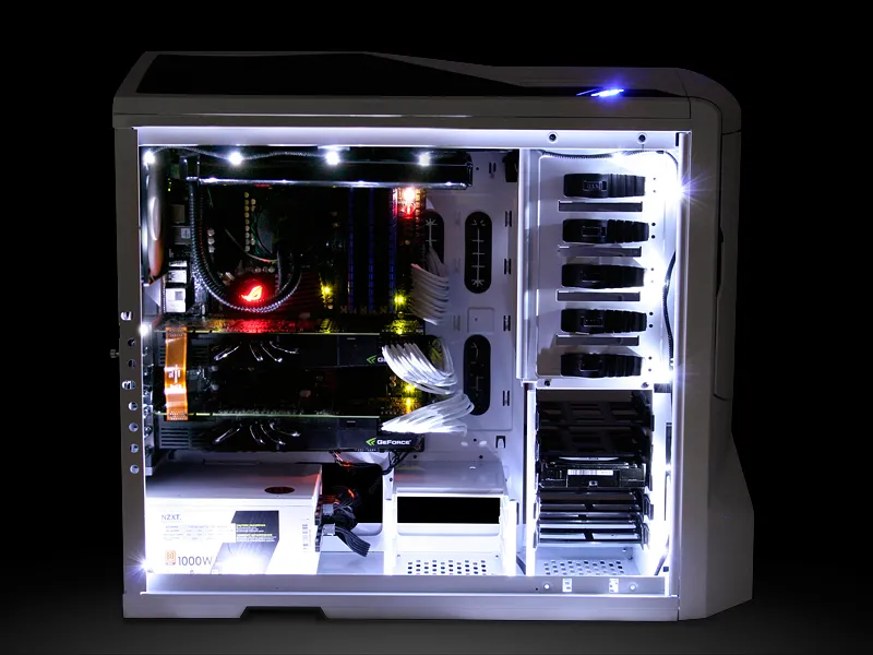 NZXT Sleeved LED Kit Cable 2M White
