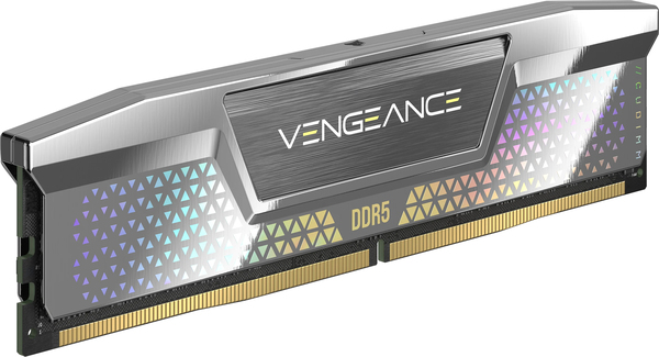 Corsair Vengeance RGB DDR5 CUDIMM 48GB 2x24GB, 8200, 1.4V, Intel XMP Silver