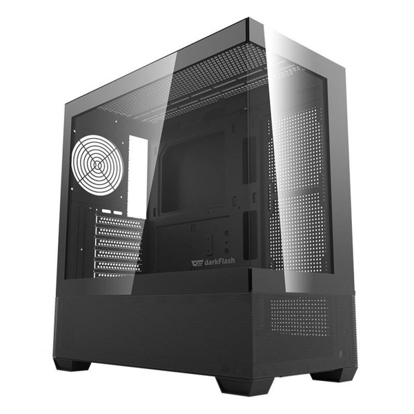 DARKFLASH DS900 Air Midi-Tower Case with window and RGB lighting, Black