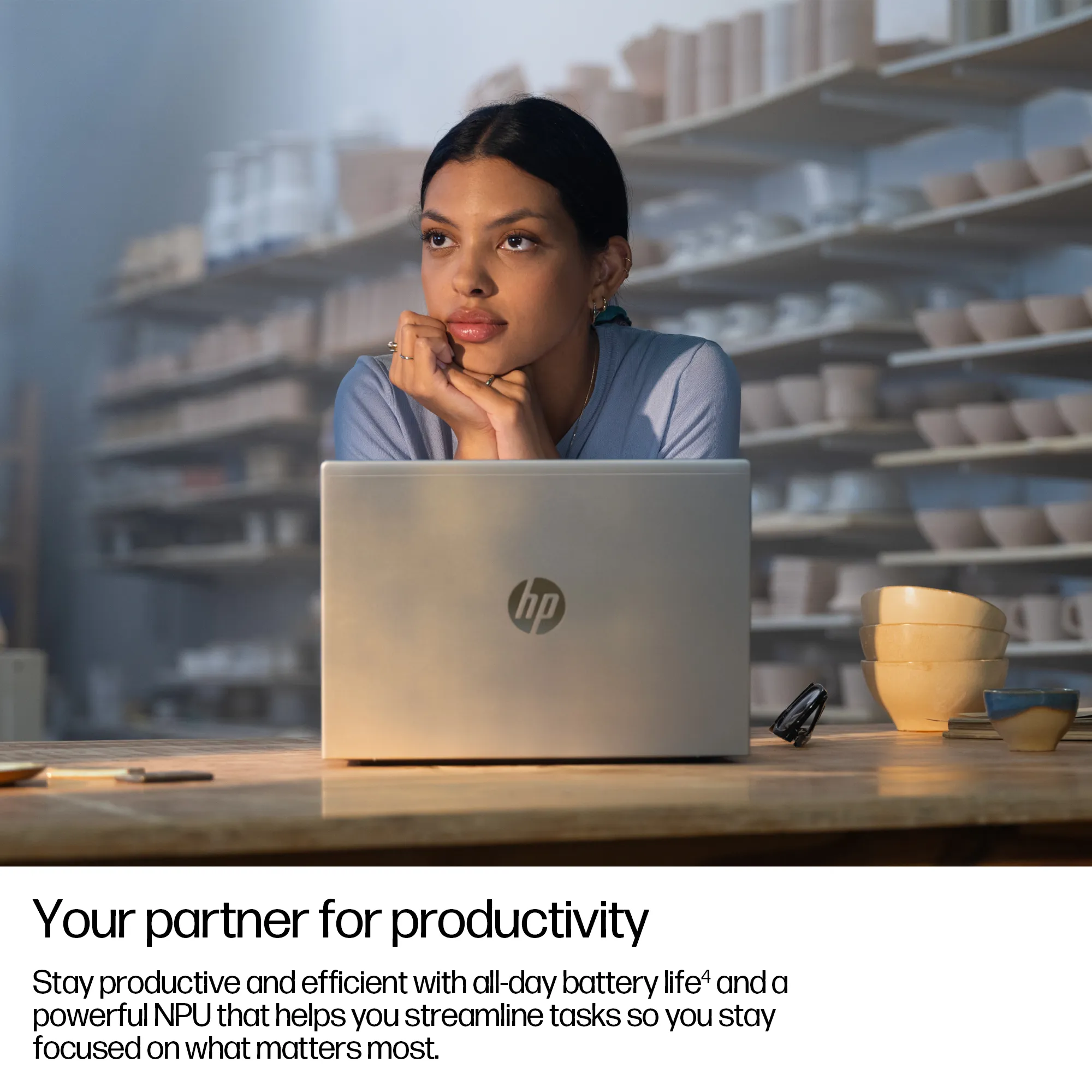 HP ProBook 4 G1q 14" Snapdragon X X1-26-100, 32 Gt, 512 Gt, Win 11 Pro -kannettava, hopea