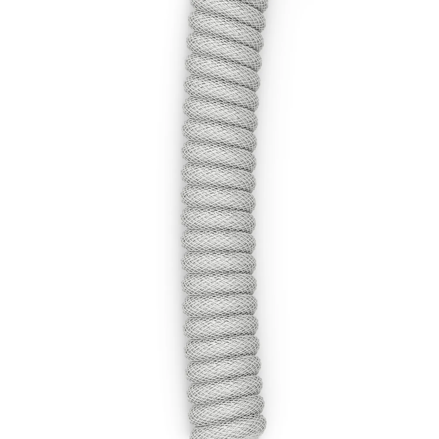 Glorious GMMK Coiled USB-A - USB-C - cable, 1.4m, Ghost White
