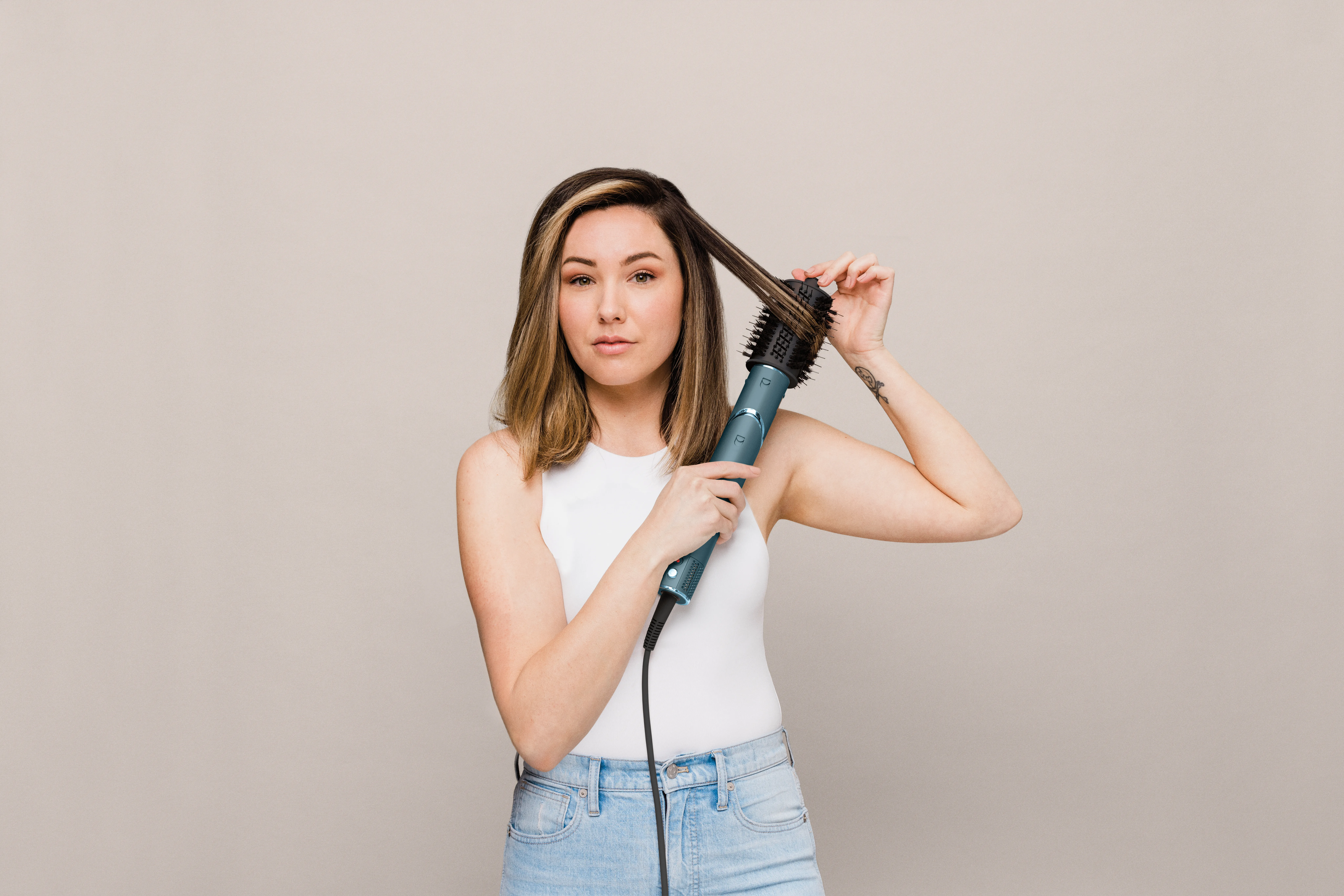 Shark FlexStyle HD450TLEU, 1400W - travel hair dryer, Ottanio/Teal