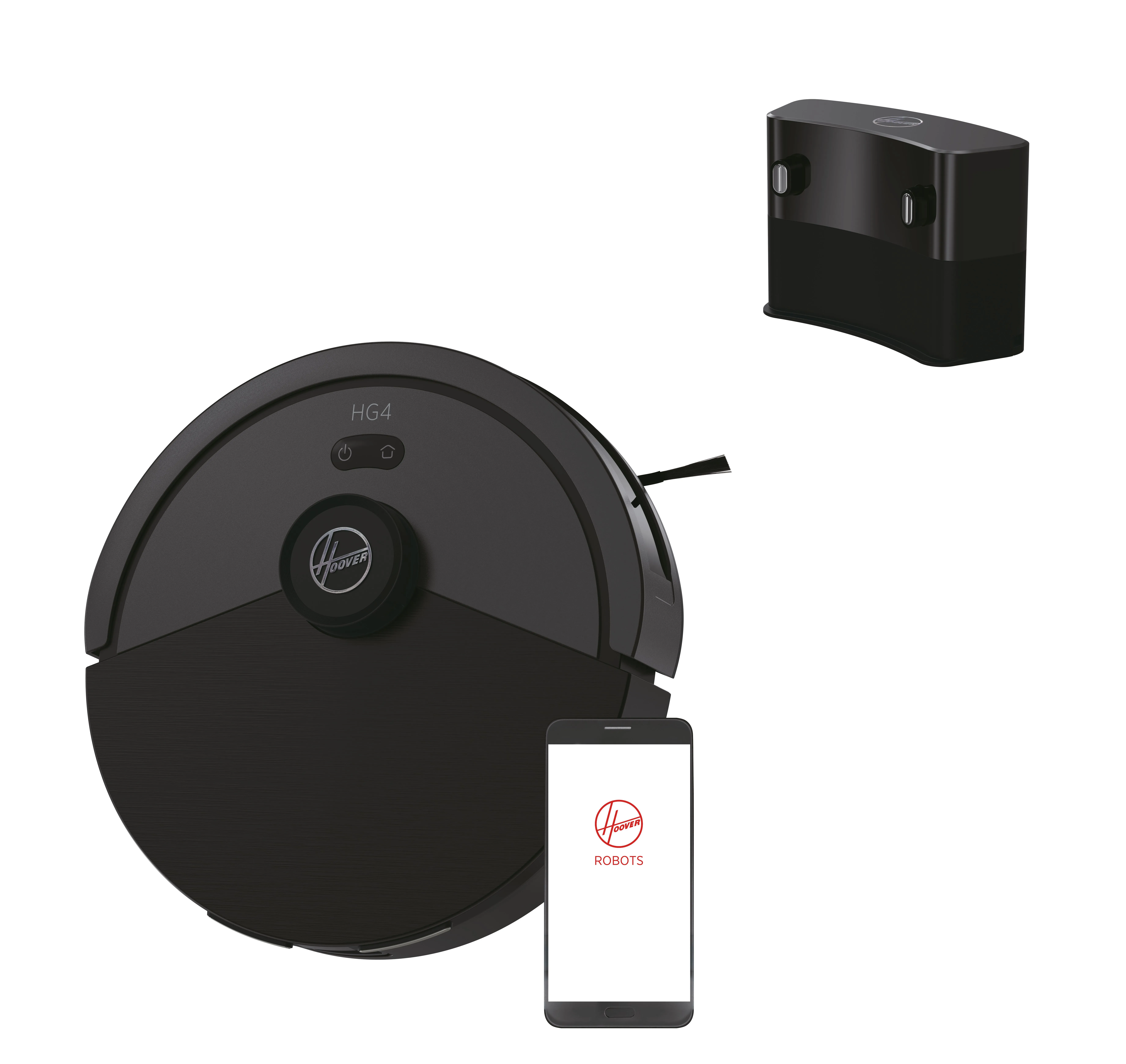 Hoover HG410D 011 Robot vacuum cleaner, Iron Grey