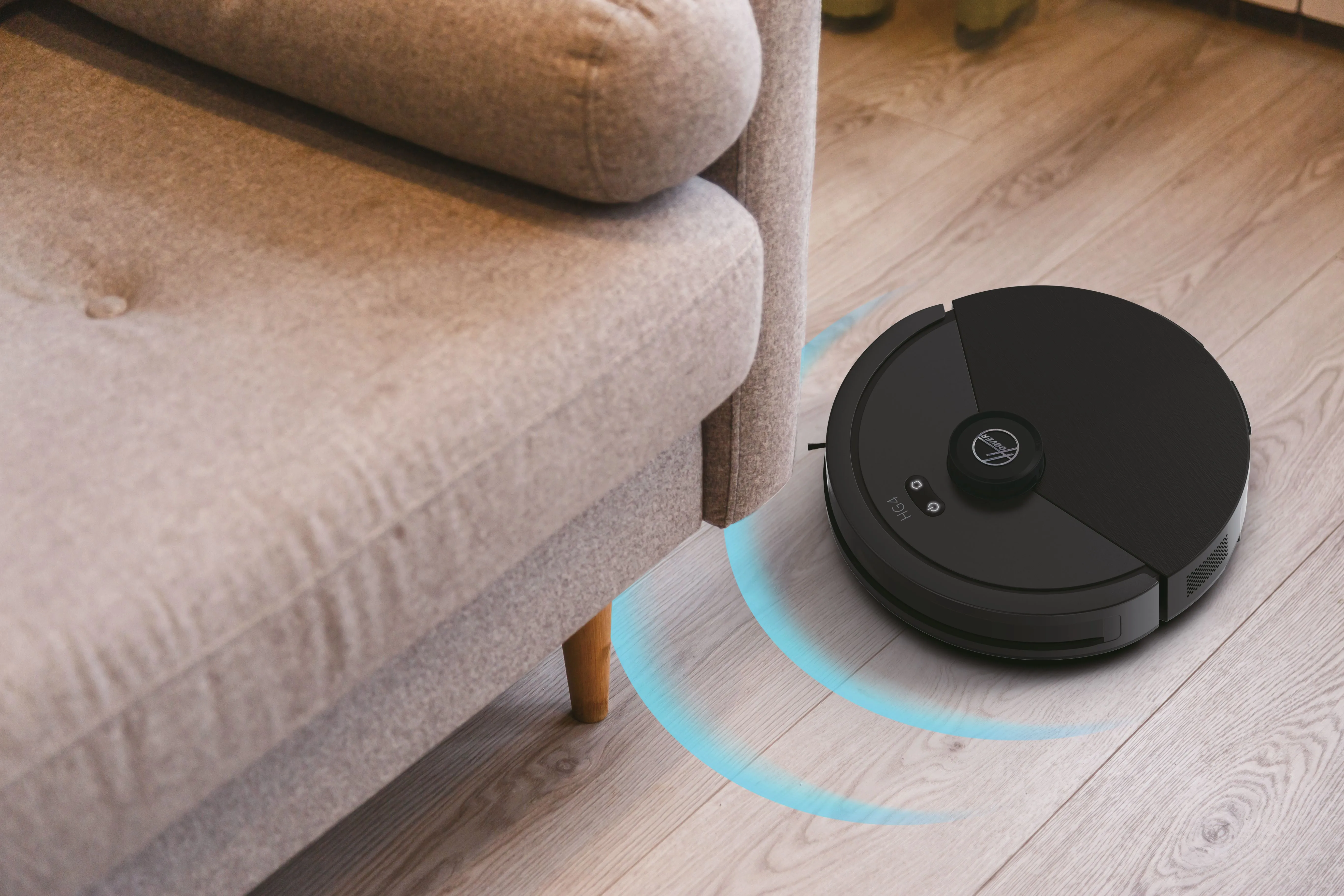 Hoover HG410D 011 Robot vacuum cleaner, Iron Grey