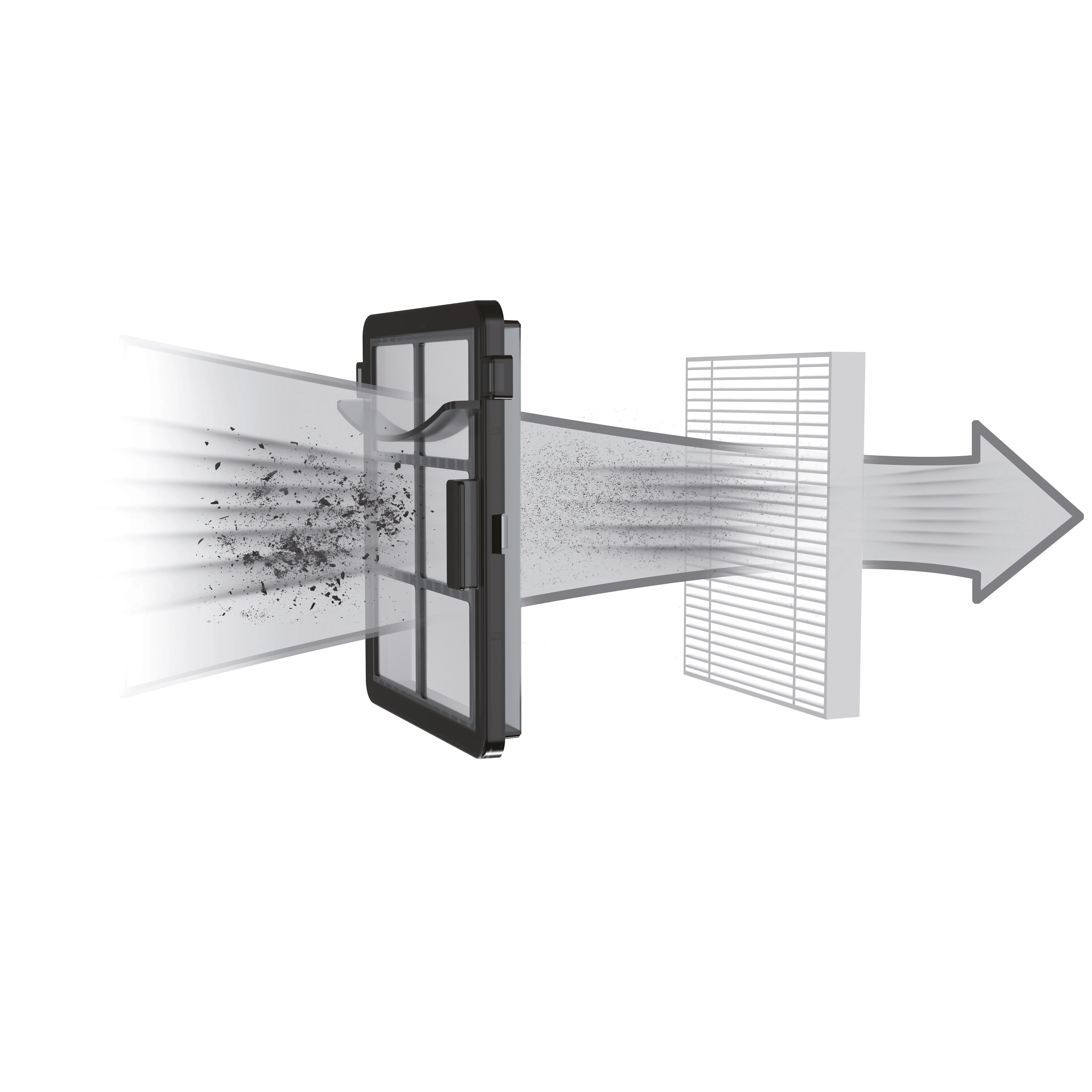 Hoover HG410D 011 Robot vacuum cleaner, Iron Grey