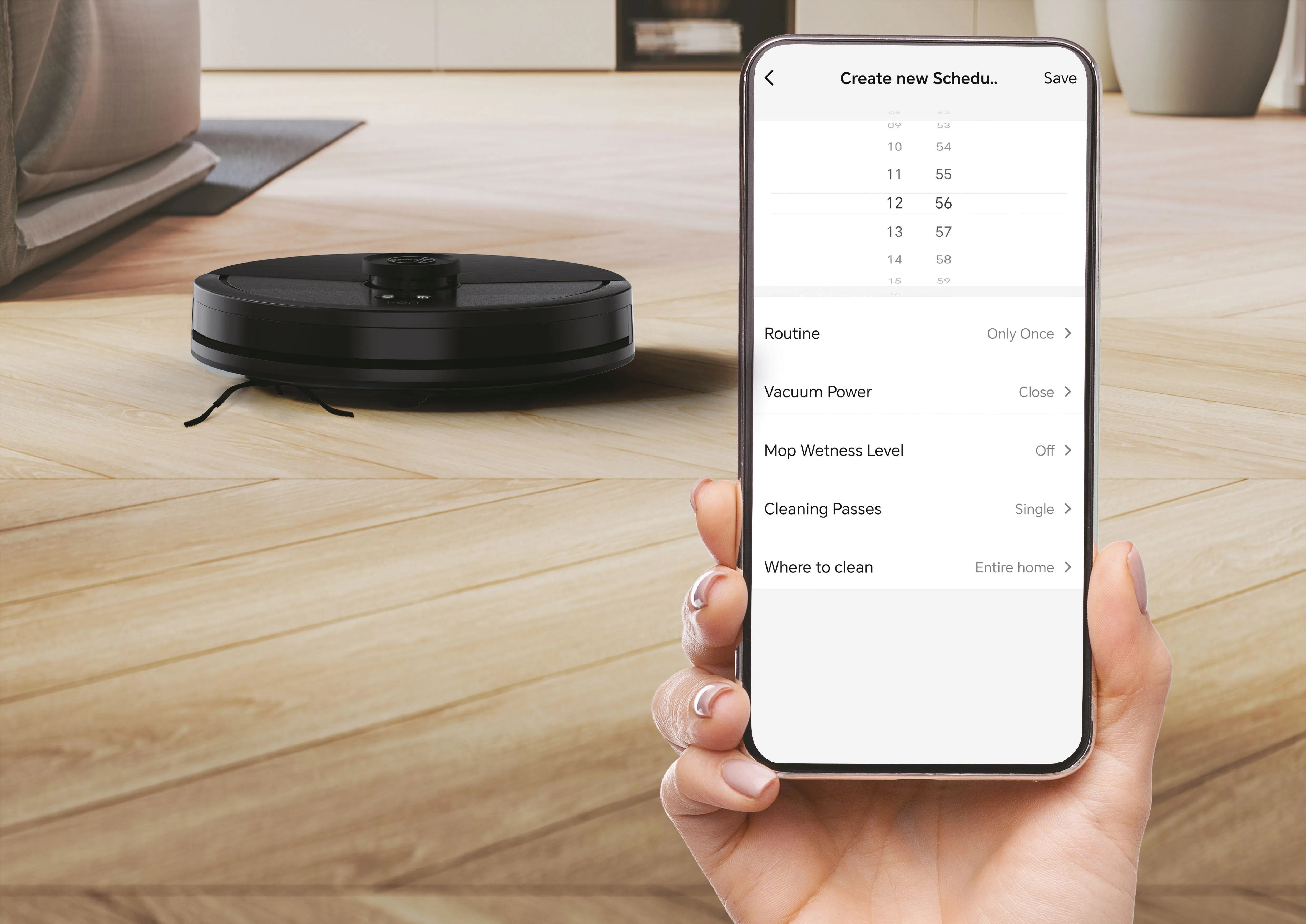 Hoover HG410D 011 Robot vacuum cleaner, Iron Grey