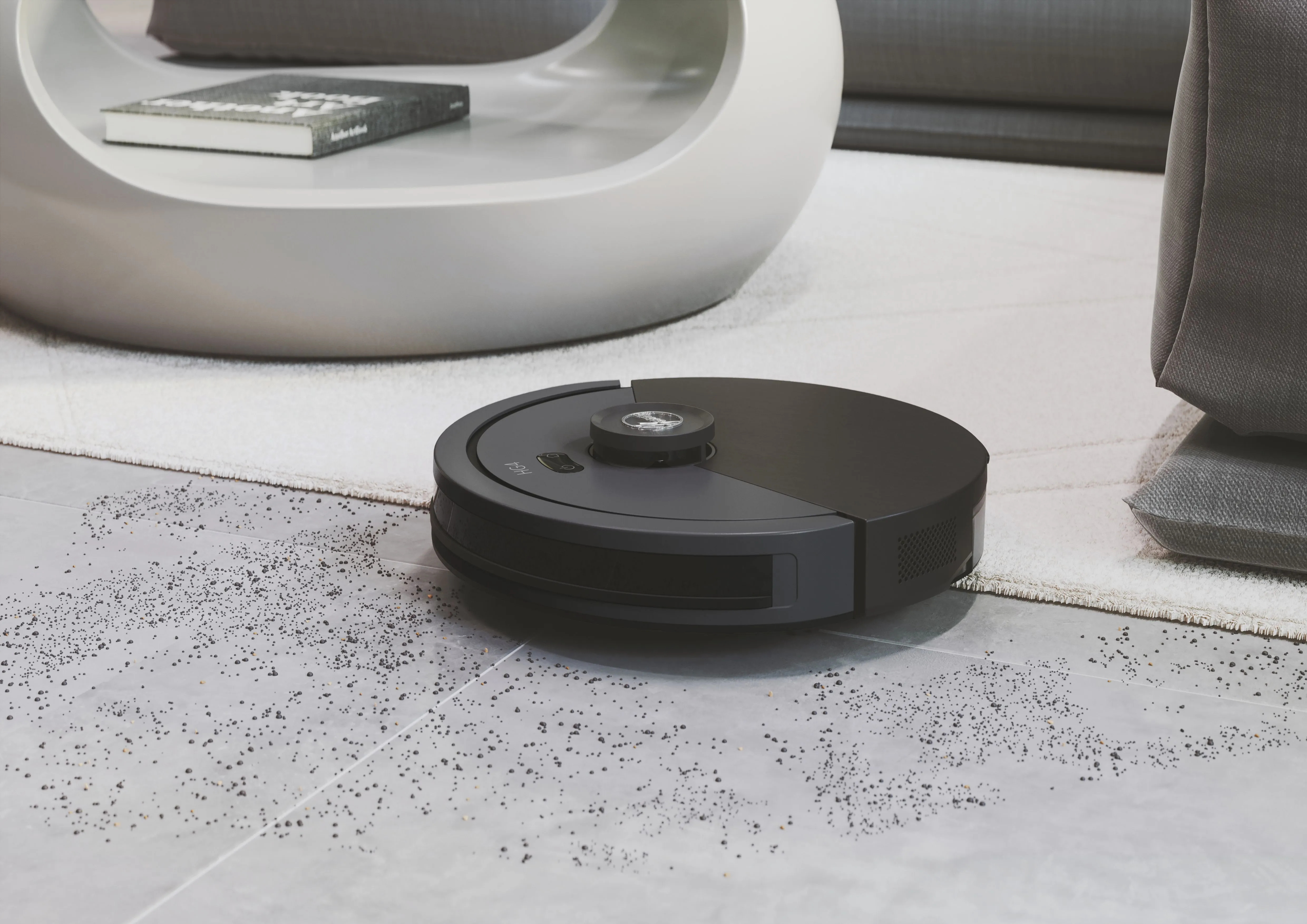 Hoover HG410D 011 Robot vacuum cleaner, Iron Grey