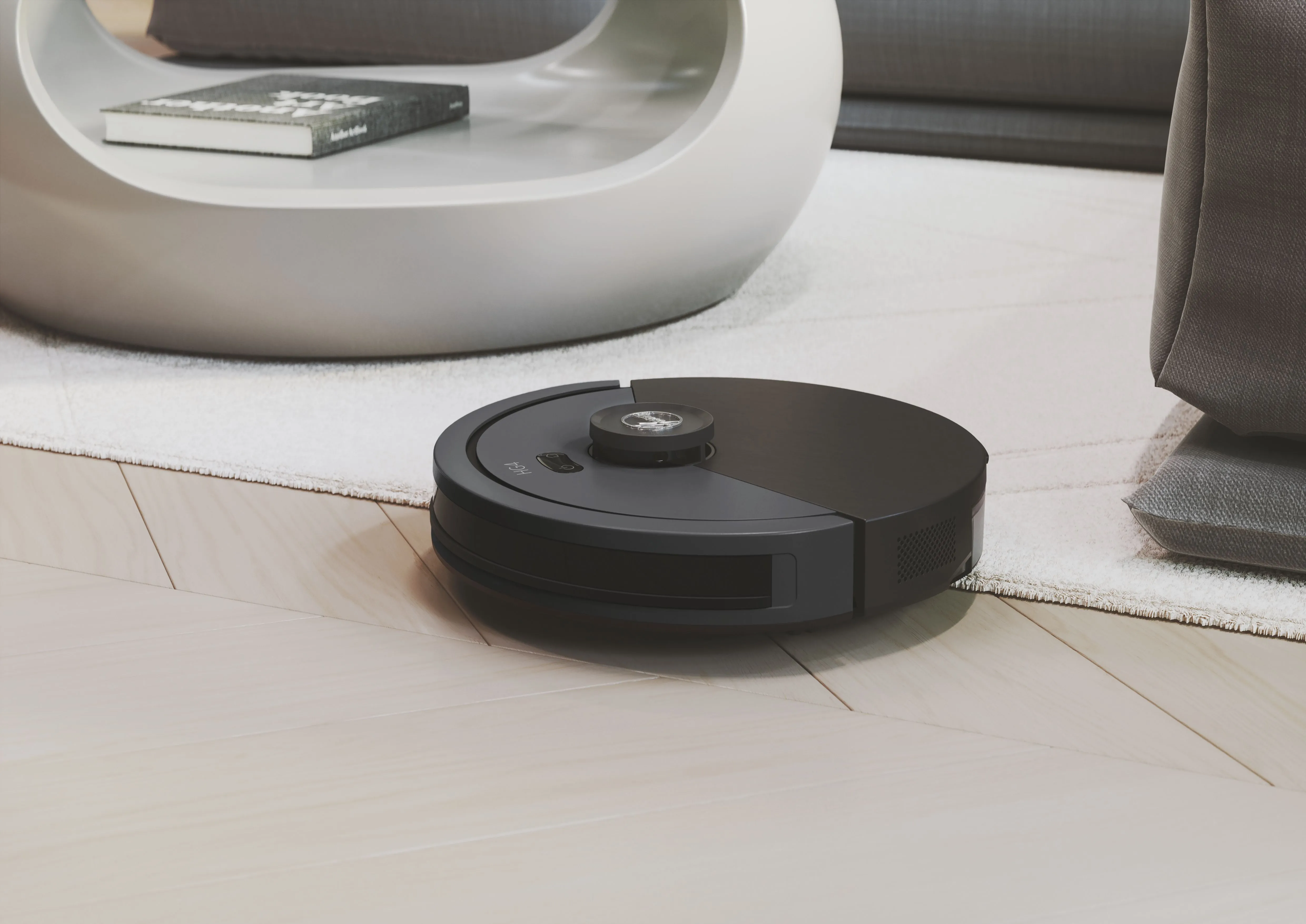 Hoover HG410D 011 Robot vacuum cleaner, Iron Grey