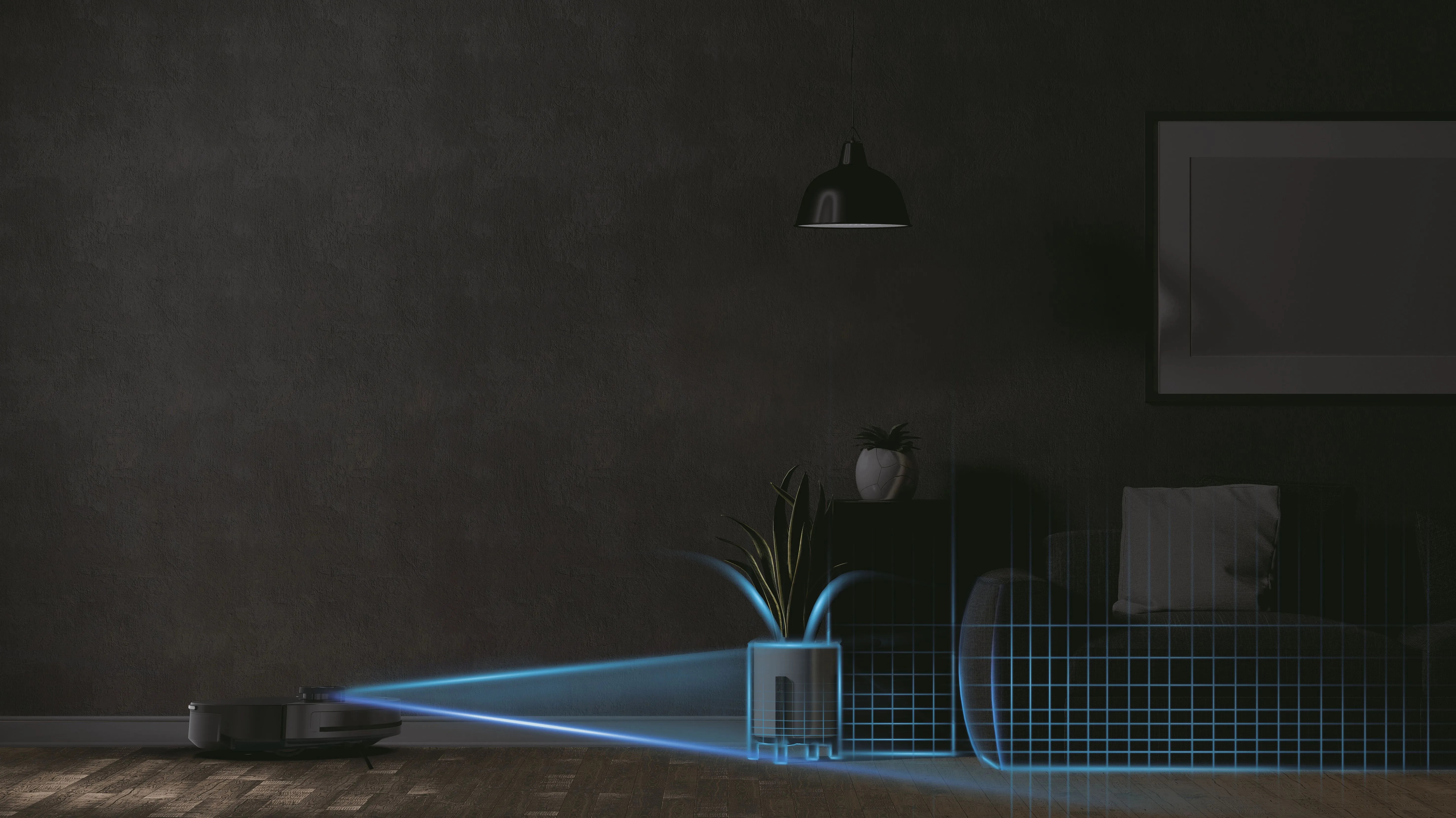 Hoover HG410D 011 Robot vacuum cleaner, Iron Grey