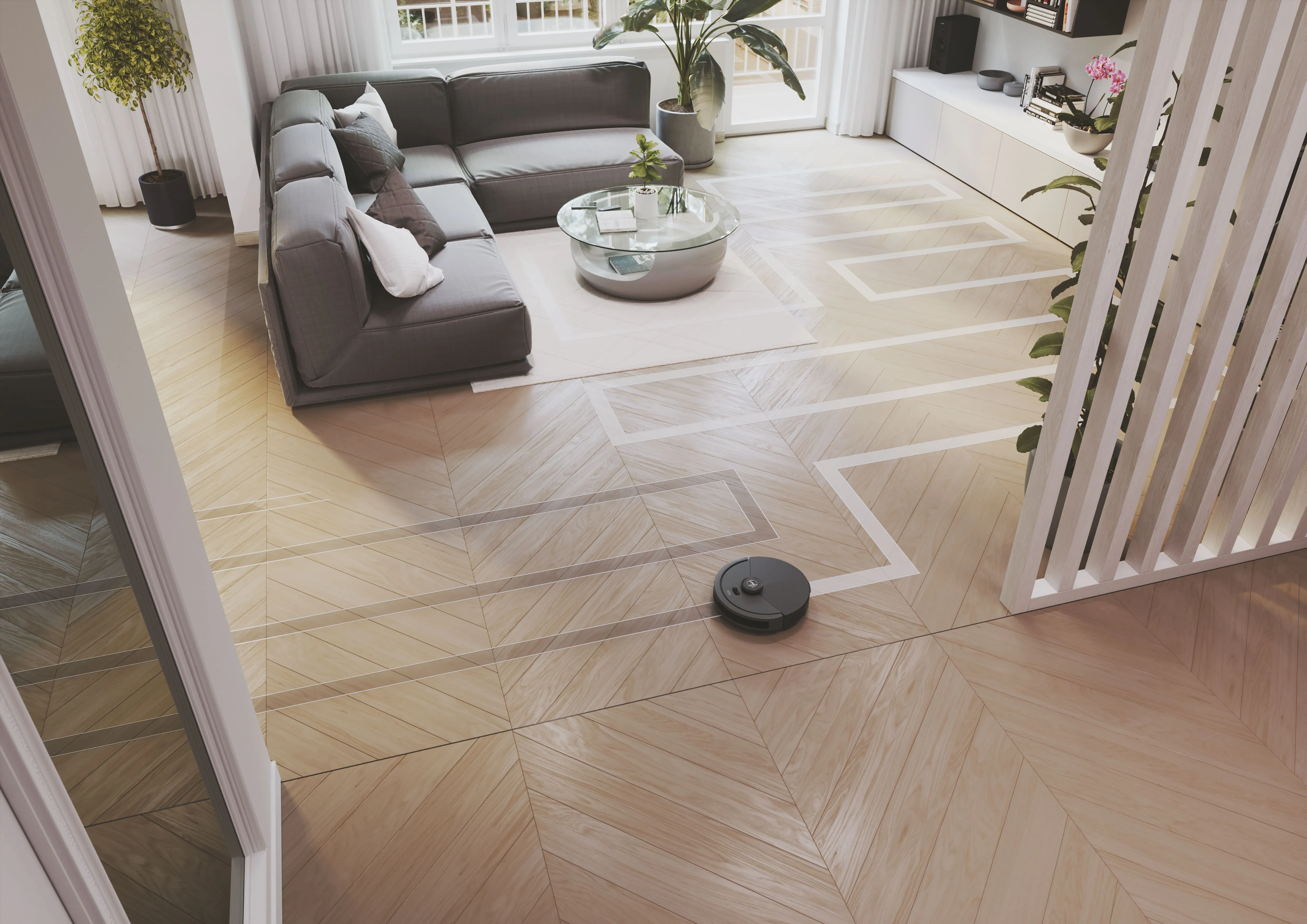 Hoover HG410D 011 Robot vacuum cleaner, Iron Grey