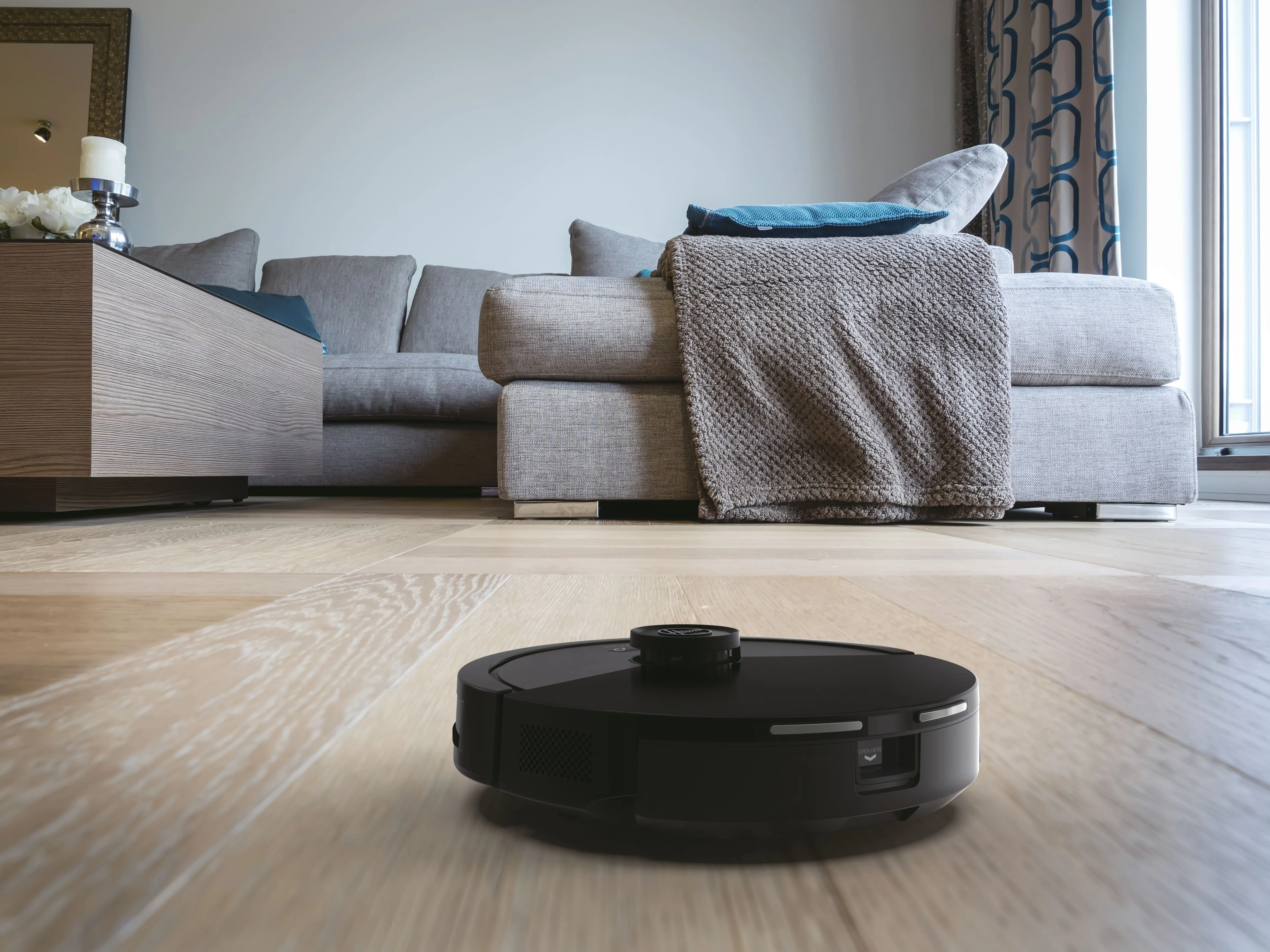 Hoover HG410D 011 Robot vacuum cleaner, Iron Grey