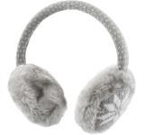 STREETZ tygkl&auml;dda h&ouml;rlurar med mikrofon, 1,2m kabel, gr&aring;/vit