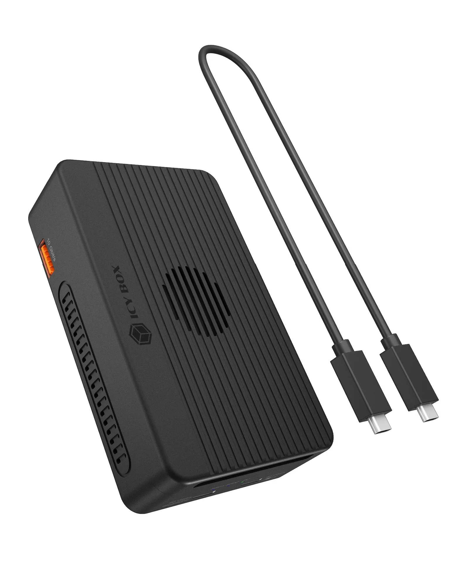 ICYBOX IB-RD2818DK-40G 2-facks M.2 NVMe-dockningsstation, USB4 / Thunderbolt 3, h&aring;rdvaru-RAID 0/1, 40 Gb/s