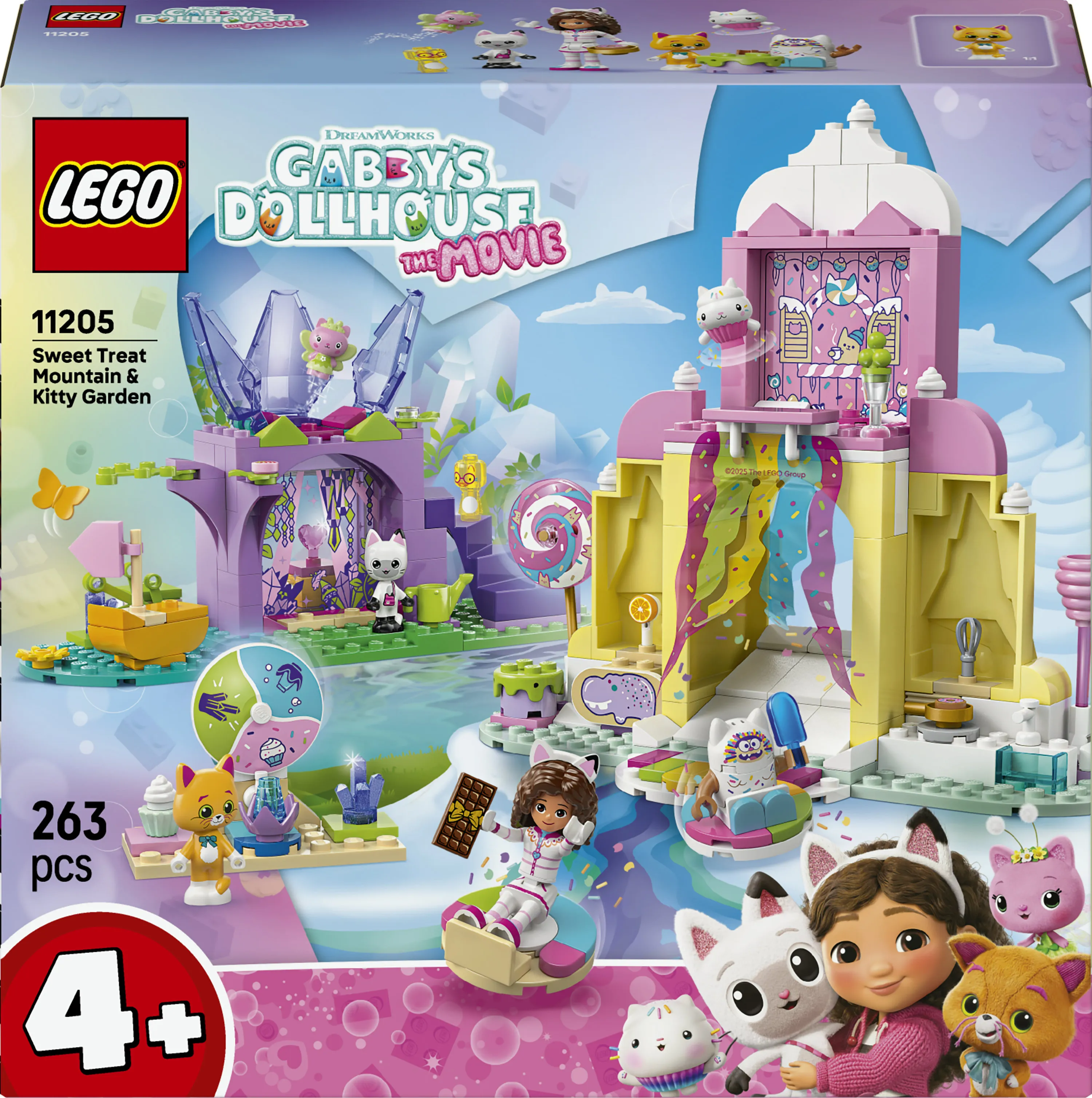 LEGO Gabby&rsquo;s Dollhouse Candy Mountain and Kispu Garden 11205