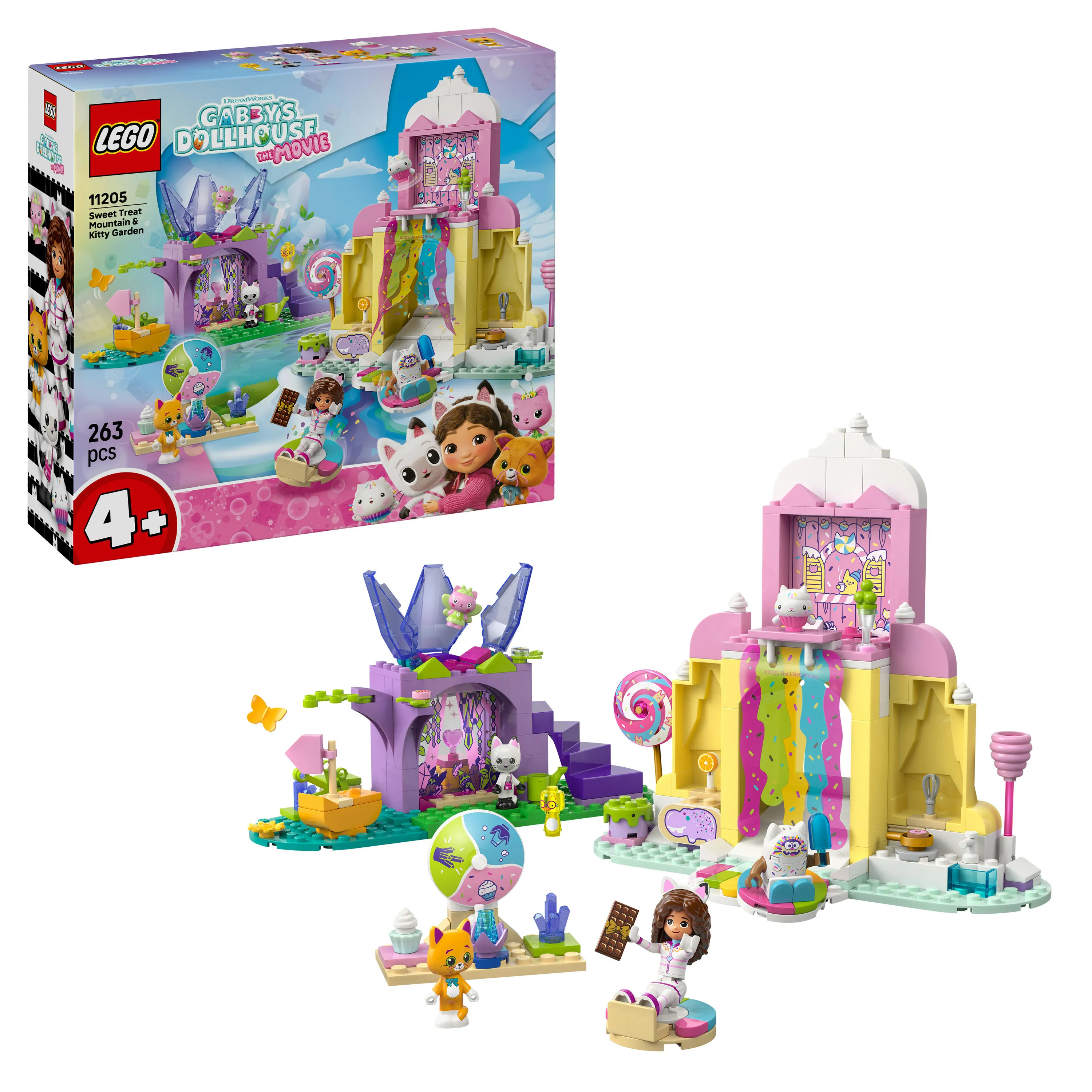 LEGO Gabby&rsquo;s Dollhouse Candy Mountain and Kispu Garden 11205