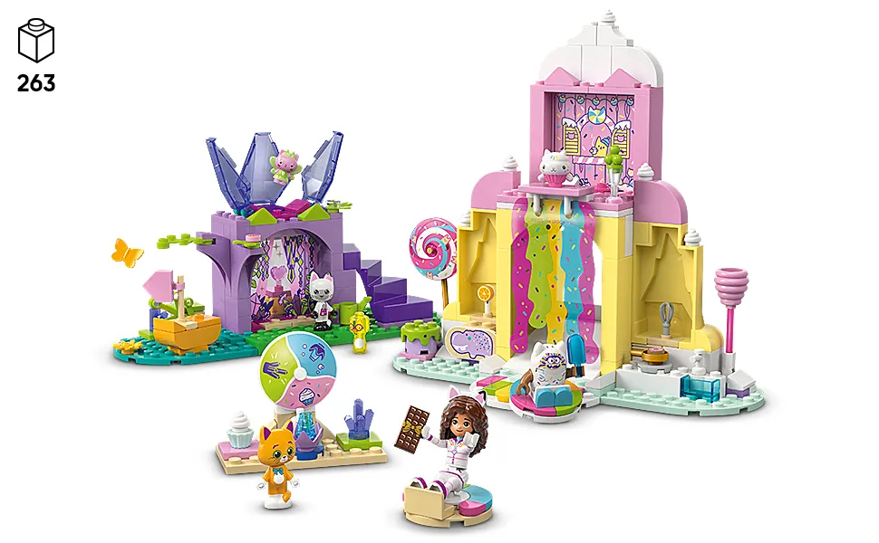 LEGO Gabby&rsquo;s Dollhouse Candy Mountain and Kispu Garden 11205