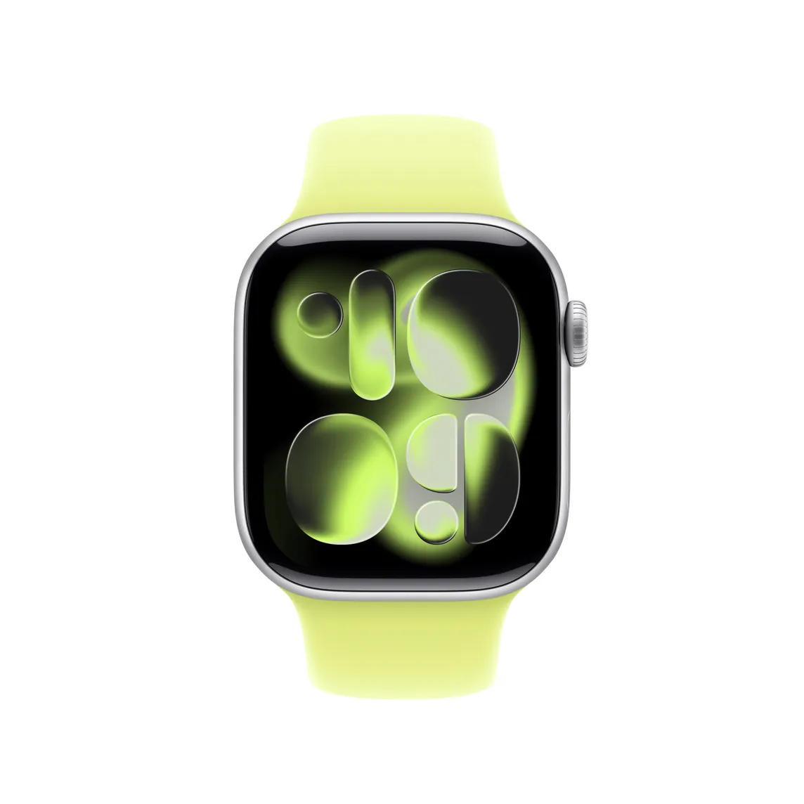 Apple Watch 42 mm -urheiluranneke, Neonkeltainen, M/L