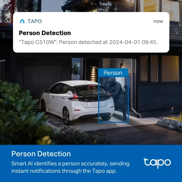 TP-Link Tapo C510W Wifi - &ouml;vervakningskamera f&ouml;r utomhusbruk
