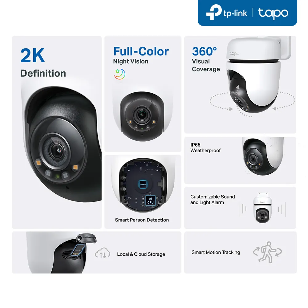 TP-Link Tapo C510W Wifi - &ouml;vervakningskamera f&ouml;r utomhusbruk