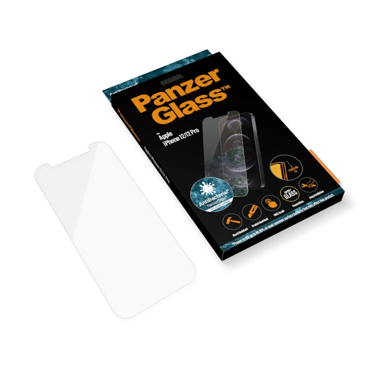 PanzerGlass Classic Fit, iPhone 12 / 12 Pro - Screen Glass