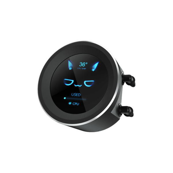 SAMA Q60 Black LCD ARGB 360mm Liquid CPU Cooler